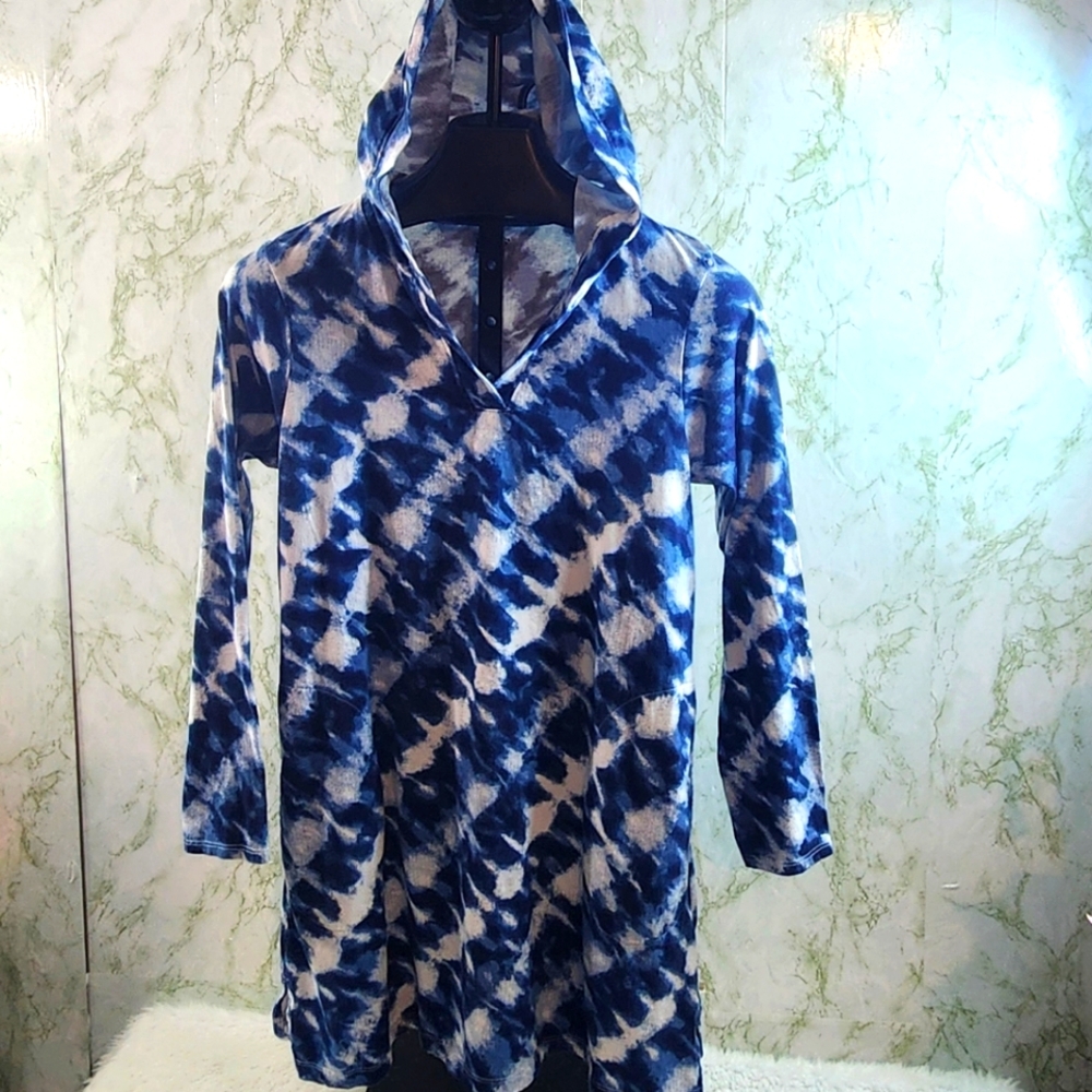 LANDS' END Stunning Tie Dye Beach Dress
